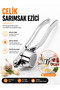 Stainless Steel Garlic Crusher Press Garlic Grater with Ergonomic Handle Kitchen Gadget