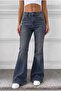Distressed Washed High Waist Flare/Spanish Jeans - 3