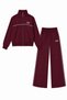 Women's Embroidered Sweatshirt and Wide-Leg Pants Two-Piece Set - 6