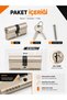 68 mm Door Lock Core Cerman Barel Cylinder Lock Set with 2 Keys and Mounting Screws - 4