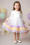 Baby Girl Dress Girls' Dress Birthday Party Wedding Tutu Tulle Long Sleeve Lined Dress - 2