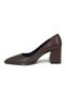 High Heeled Matte Leather Women's Shoes Light Brown - 7