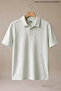 Men's Trend Linen Textured Green Polo Neck T-Shirt - 5