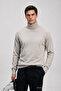 Men's Premium Winter Cream Full-Collar Knitwear Sweater