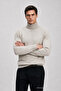 Men's Premium Winter Cream Full-Collar Knitwear Sweater - 3