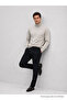 Men's Premium Winter Cream Full-Collar Knitwear Sweater - 5