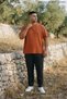 Tile Large Size Men's Basic Crew Neck T-Shirt - 5
