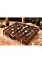 Watch Bag 30 Pieces Glass Brown Alcantara - 5