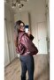 Burgundy Aura Bomber Jacket - 5