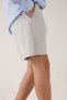 Gri Stretch Relaxed Fit Şort - 5