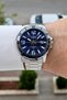 Dial in Navy Blue, Strap in Metallic Color, 2 Years Warranty, 5 Atm Men's Wristwatch