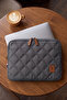 Macbook Air - Macbook Pro 13&13.3 Inch Compatible Laptop Case Quilted Stone