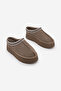 Women’s Fur-Lined Thick Sole Closed-Toe Everyday Winter Slippers Furenta Taupe Suede - 5