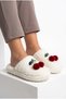 Women's House Slippers Cherry House Slippers Winter Slippers Guest Slippers Furry Slippers - 5