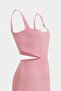 Premium strap side window mini woven women's dress - 2