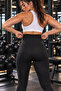 Slimming Body Shaping Gathering Extra Sweating Thermal Leggings with Thermal Agraphy Clasp - 6