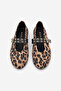 Women's Double Strap Studded Casual Ballerinas Bekosa Leopard - 7
