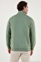 Cotton Regular Fit Half Zipper Stand Collar Ribbed Sweat Men's Sweat 59052592 - 6