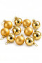 Christmas Pine Tree Ornament Cici Top 4 cm 12Pcs Gold
