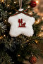 Christmas Tree Ornament White Star Pine Tree Hanging Ornament - 2