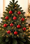 Christmas Pine Tree Ornament Cici Top 4 cm 12Pcs Red - 6