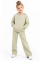 Girl's 3 Yarn Hooded Bottom Base Set Tracksuit Set 4204Y-