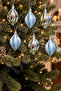 Christmas Pine Tree Ornament Shiny Matte Shiny Ocean Drop Cici Ball 9 cm Set of 6 - 4
