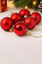 Christmas Pine Tree Ornament Cici Top 4 cm Set of 6 Red - 4