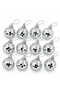 Christmas Pine Tree Ornament Shiny Mirrored Disco Ball Cici Ball 3cm 12Pcs - 6