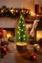Christmas Decoration 22 cm Lighted Mini Table Pine - 2