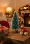 New Year's Table Pine Green 20 cm - 4