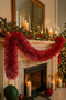 New Year's Pine Tree Ornament Glitter 2 m Red - 8
