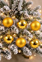 Christmas Pine Tree Ornament Cici Top 4 cm 6 Pieces Gold - 3