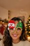 Christmas Glasses Snowman Pine Tree