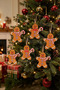 Christmas Pine Tree Ornament Ginger 6 Pcs 10 cm - 3