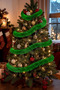 Christmas Pine Tree Ornament Glitter 2 m Green - 3