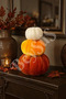 Halloween 3-Piece Velvet Pumpkin - 3