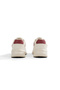 Women's Beige Claret Red Faylon Sole Comfortable Lace-Up Sneaker - 4