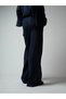 Women's Muslin Wide Leg Trousers Cty-Abr-6776 100% Cotton with Elastic Waist and Back Pocket Detail - 3