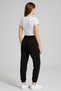 Women's Waist Leg Elastic Cord Tie Basic Ribbed Sweatpants Bottom Cty-Abr-1771 - 5