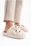 Women's Rabbit Figured Silent Sole Plush House Slippers - 4