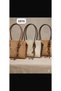 Women's Charmlı Straw Hand and Shoulder Bag Cty-Lbn-1275 with Zipper Closure - 4