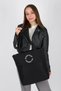Women's Bondit Fabric Boyfirend Zipper Closure Hand and Shoulder Bag cty-lbn-9000 - 6