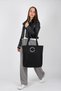 Women's Bondit Fabric Boyfirend Zipper Closure Hand and Shoulder Bag cty-lbn-9000 - 5