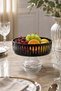 Crystal Cut Decor Tableware Bowl Presentation Bowl Fruit Bowl 25cm