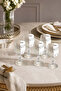 Handmade Bohemia Crystal Footed Decorative Presentation Bowl Coffee Side Liquor Water Glass Set of 6 150Cc - 3