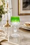 Handmade Bohemia Crystal Drop Earring Style Colorful Luxury Footed Goblet Coffee Side Water Glass 150Cc - 6