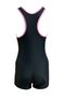 Girl's Swimsuit with Shorts, Gray - 3