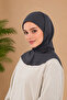 Anthracite Hooded Practical Bonnet Athletic Hijab Sports Hijab Bonnet - Suitable for Daily and Training Use - 2