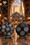 Men's Steel Necklace - Double Protective Armor Necklace with 12 Prayers Celcelütiye, Evil Eye Prayer, Rufai Rose